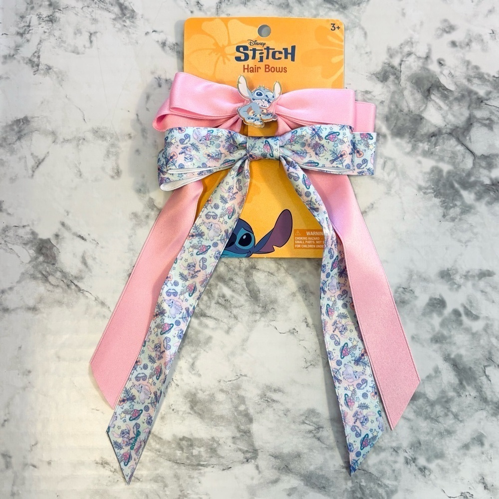 Disney Lilo and Stitch Hair Bow Clips Barrettes Set of 2 Girls